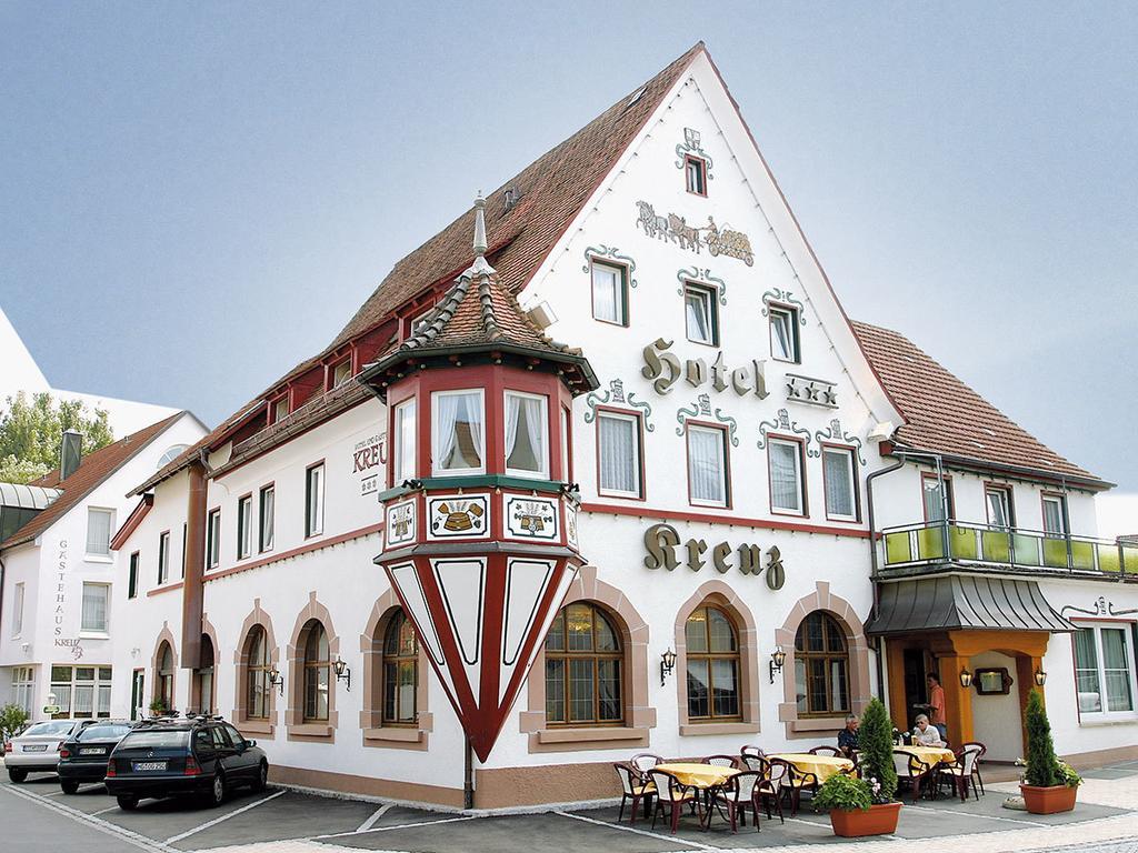 Hotel Kreuz Gaestehaus Und Lauchertbar Mit Terrasse Gammertingen Kültér fotó